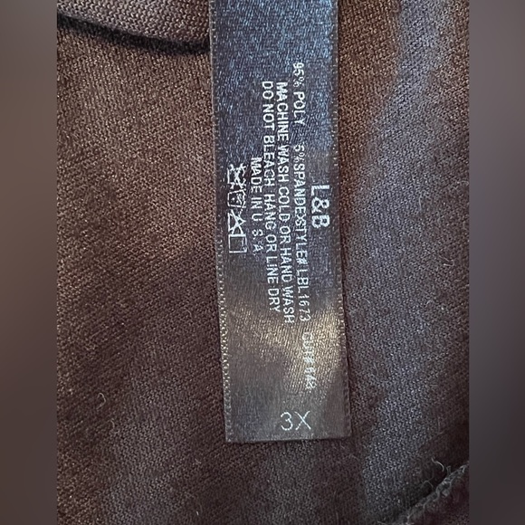 Plus Size L&B Black Dress Size 3X - Picture 4 of 10